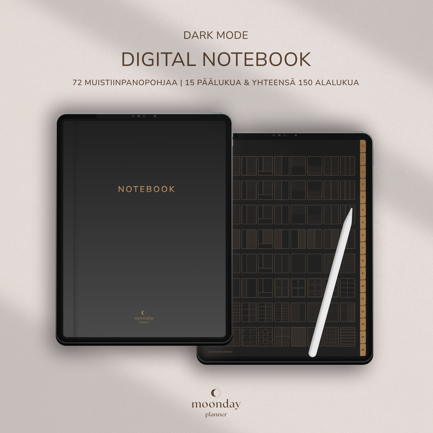 DIGITAL NOTEBOOK - DARK MODE