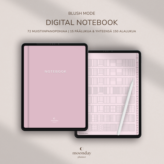 DIGITAL NOTEBOOK - BLUSH MODE