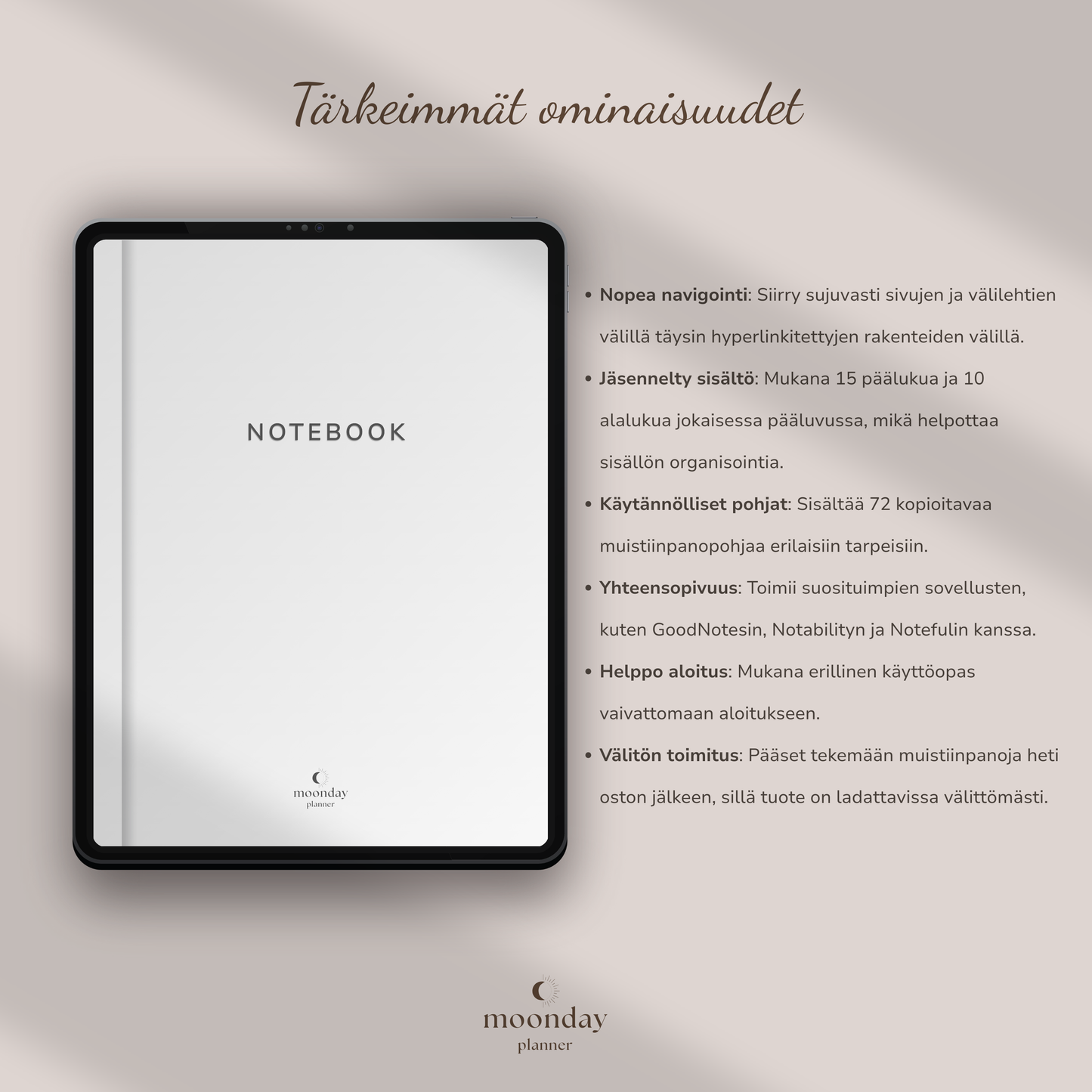 DIGITAL NOTEBOOK - NEUTRAL MODE