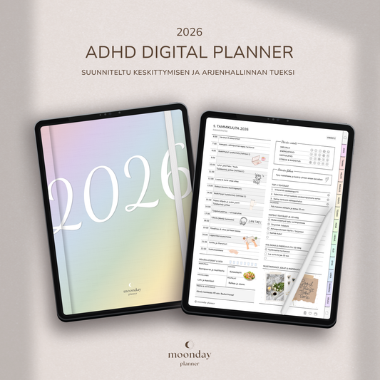 ADHD DIGITAL PLANNER 2026