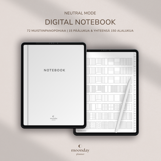 DIGITAL NOTEBOOK - NEUTRAL MODE