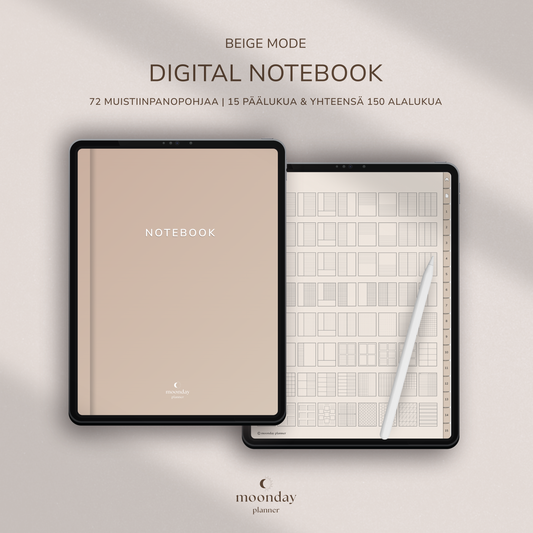DIGITAL NOTEBOOK - BEIGE MODE