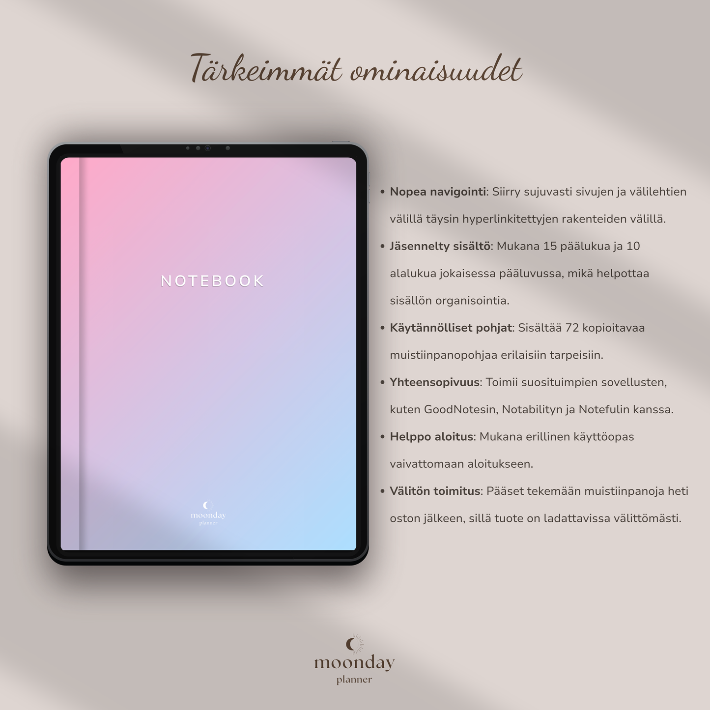 DIGITAL NOTEBOOK - RAINBOW MODE