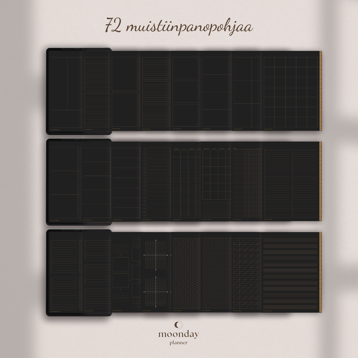 DIGITAL NOTEBOOK - DARK MODE